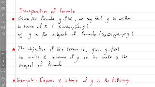 Transposition of formula [upl. by Redneval781]