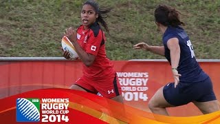 HIGHLIGHTS Canada 315 Spain at Womens Rugby World Cup [upl. by Yreme]