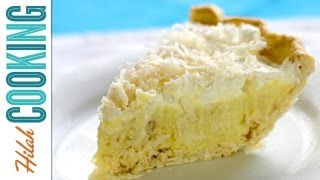 How To Make Coconut Cream Pie  Hilah Cooking [upl. by Leizo]