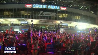 Tampa Bay Lightning fans celebrate gamewinning goal [upl. by Hippel]