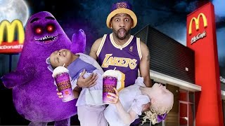 DC’s FAMILY DRINK MCDONALD’S GRIMACE SHAKE [upl. by Pirri]