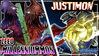 Digimon Card Game  Zeed Millenniummon VS Justimon ACE Black BT19 [upl. by Nagam]