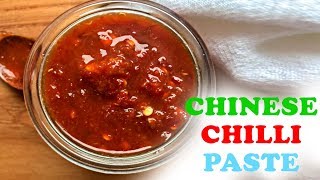 chinese chilli paste Recipe  Homemade chilli Sauce  Chinese Sauce  easy cookbook [upl. by Aitnom]