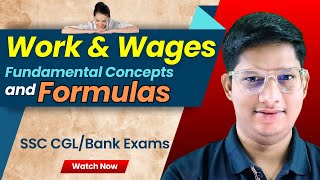 Work and Wages  Fundamental Concepts and Formulas  ParikshaJunction  MuftShiksha [upl. by Enelloc]