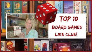 Top 10 Board Games Like Clue boardgames mystery [upl. by Korella]