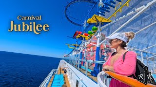 A Full Day on Carnivals NEWEST Ship the Carnival Jubilee 2024  Cruise Vlog [upl. by Vittoria]