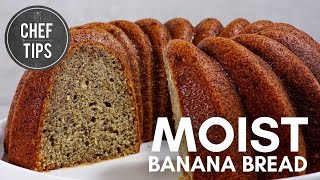 Moist Banana Bread Recipe [upl. by Etyak131]