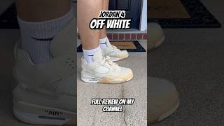 Jordan 4 Off White Sail Full review on my channel jordan jordan4 offwhite reviewphim [upl. by Zug]