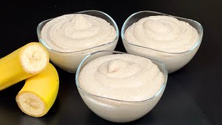 Bananenmousse Dessert in 5 Minuten Meine Familie liebt diese neue Bananenmousse [upl. by Fianna81]