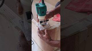 Bed corner rounding laminate pesting work woodworking shortvideo [upl. by Knitter804]