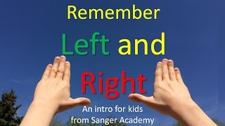 How to Remember Left and Right  for kids  Sanger Academy [upl. by Roban395]