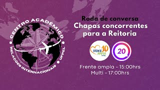 Roda de conversa com as chapas concorrentes a reitoria  Multi 17hrs [upl. by Llert]