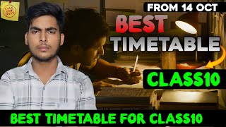 Best Timetable for Class10  Timetable For Class10 Board Exams 2025  How to Make Timetable [upl. by Ojimmas443]