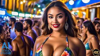 4K AI Art Lookbook Video of AI Girl ｜ New Years Eve Wildest Party in Rio de Janeiro 2024 [upl. by Merfe10]