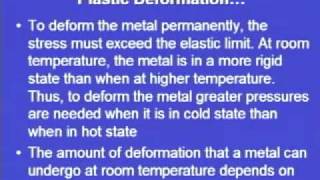 Mod1 Lec4 Metal Forming  Fundamentals [upl. by Eveivaneg]