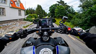 YAMAHA MT 09 SP WHEELIES POV  AKRAPOVIC EXHAUST [upl. by Rossy532]