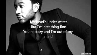 John Legend  All of Me Lyrics [upl. by Nosiddam]