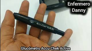 Cómo checar la glucosa con el glucómetro AccuChek Active Fácil 🤓📝 [upl. by Juna]