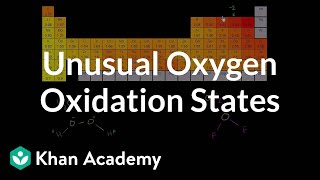 Unusual oxygen oxidation states  Redox reactions and electrochemistry  Chemistry  Khan Academy [upl. by Lansing]