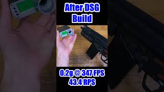 Airsoft AEG DSG Build before and after airsoftshorts airsofting airsoftweapons airsoftupgrades [upl. by Evita404]