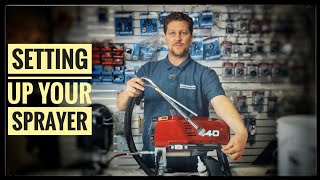 Paint Sprayer Tips  How to Set Up An Airless Sprayer  Titan 440 [upl. by Brabazon260]