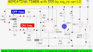 repeating timer with 555 ver10 [upl. by Fisoi]