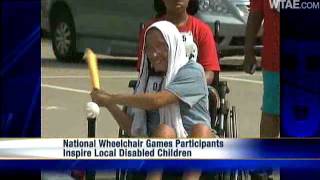 Kids Play In National Veterans Wheelchair Games [upl. by Atthia]