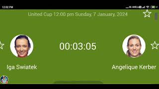 Swiatek vs Kerber Live Stream  United Cup 2024  Final  Iga Swiatek vs Angelique Kerber Live [upl. by Averill]