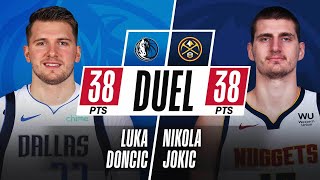 Luka amp Joker Go BackAndForth With 38 PTS Apiece [upl. by Lesoj]