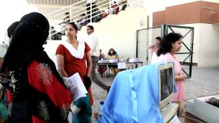 Video Abu Dhabi Indian School holds admissions draw [upl. by Eitsirhc]