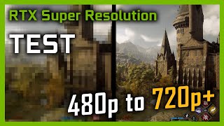 NVIDIA RTX Super Resolution TEST in Hogwarts Legacy  480p to 720p [upl. by Alat]