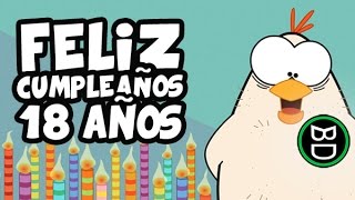 Feliz cumpleaños 18 años tarjetas divertidas Humor  Felicitaciones [upl. by Eirena980]