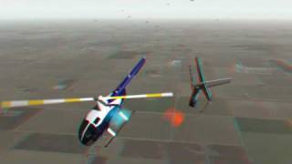 3D Simulation of a Robinson R44 Helicopter in a Negative G tail boom strike [upl. by Kaia57]