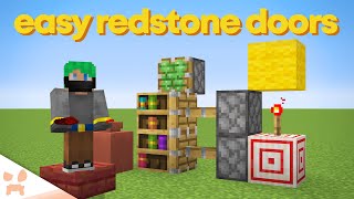 10 Minecraft Redstone Doors In 10 Minutes [upl. by Photima]