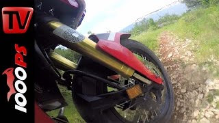 Honda Africa Twin 2016 GabelWahnsinn  Krka Enduro Raid [upl. by Omoj990]