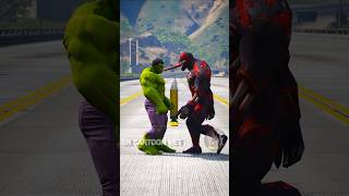 gta 5 spiderman vs hulk vs venom 💯💥 hulk versus venom fight shorts feed you tube shorts [upl. by Lavud]