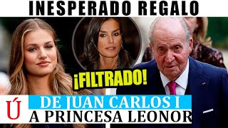 SORPRENDENTE REGALO de Juan Carlos I a Leonor por su cumpleaños y AUSENCIA de Doña Sofía [upl. by Anirehs214]