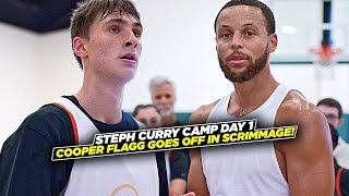 Cooper Flagg SHOCKS Steph Curry During Day 1 of Curry Camp [upl. by Alvita549]