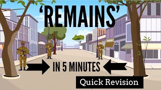 Remains by Simon Armitage in 5 Minutes Quick Revision [upl. by Eelrac]