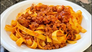 RAGÙ ALLA BOLOGNESE how to cook authentic tagliatelle bolognese the Italian way [upl. by Kipp]