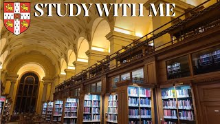 Cambridge University Library Ambience  1 HOUR  Study with me Medicine [upl. by Llerret]