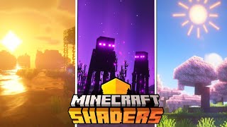 ðŸ„TOP 5 MELHORES SHADERS de MINECRAFT  Os Mais Lindos 1201 [upl. by Tybi]