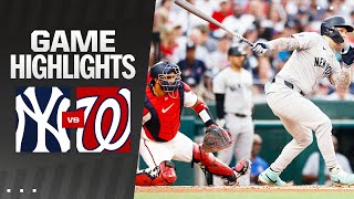 Yankees vs Nationals Game Highlights 82624  MLB Highlights [upl. by Albric173]