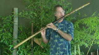 GrassHoppers Mountain Stream by Greg White Hunt played on Bamboo Staff Flute [upl. by Tremml40]