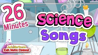 26 MINUTES of SCIENCE SONGS  Jack Hartmann [upl. by Aradnahc]