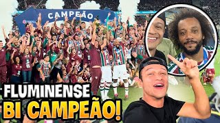 FLUMINENSE CAMPEÃO CARIOCA COM GOLEADA NO FLAMENGO E eu estava dentro do campo [upl. by Aicinad392]