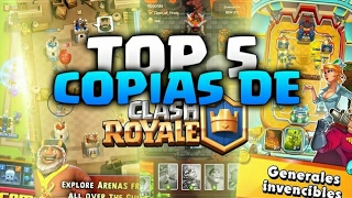 TOP 5 COPIAS DE CLASH ROYALE  5 JUEGOS IDENTICOS A CLASH ROYALE [upl. by Thomasin272]