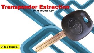 Extract Transponder Sensor from Toyota Key [upl. by Conall]