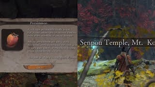 Sekiro Persimmon Farming Location Senpou Temple Monkeys [upl. by Yahsram]