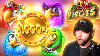 This NEW PIROTS slot from ELK has a 1000x COIN  I LOVE THE SUPER BONUS Bonus Buys [upl. by Nwaf]